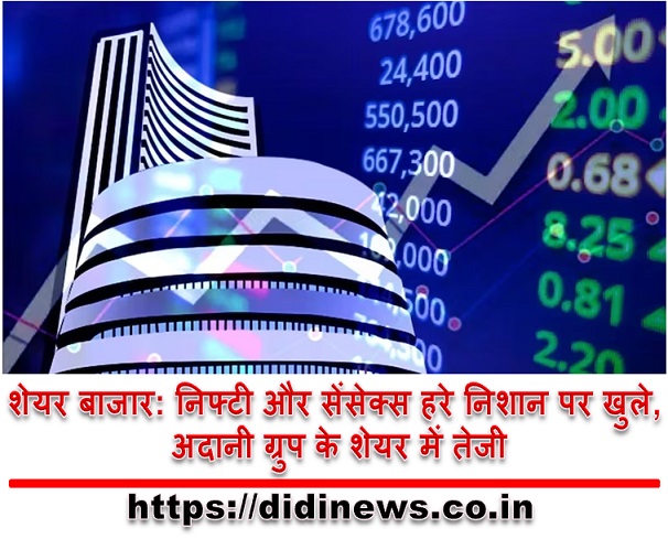 शेयर बाजार: निफ्टी और सेंसेक्स हरे निशान पर खुले, अदानी ग्रुप के शेयर में तेजी