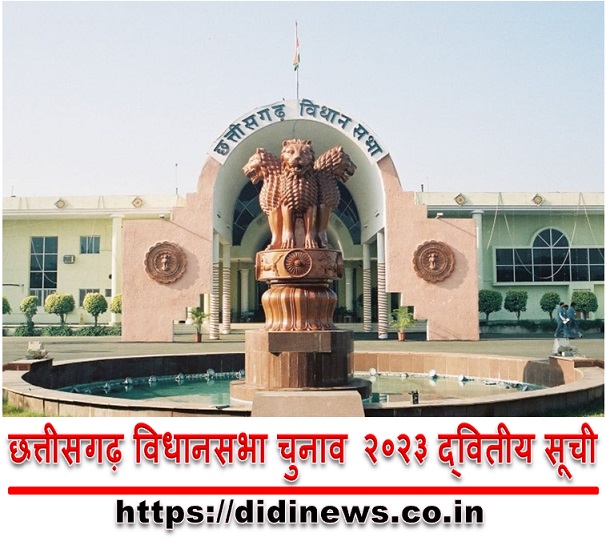 छत्तीसगढ़ विधानसभा चुनाव २०२३ द्वितीय सूची