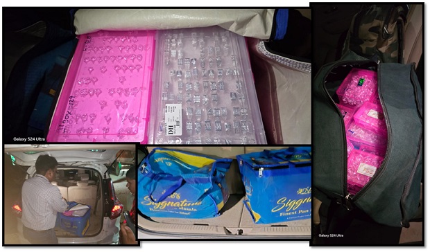 लाखों रूपये कीमत के 35 किलोग्राम चांदी के जेवरात जप्त: आगामी लोकसभा चुनाव के दृष्टिगत रखते हुए वाहनों की चेकिंग