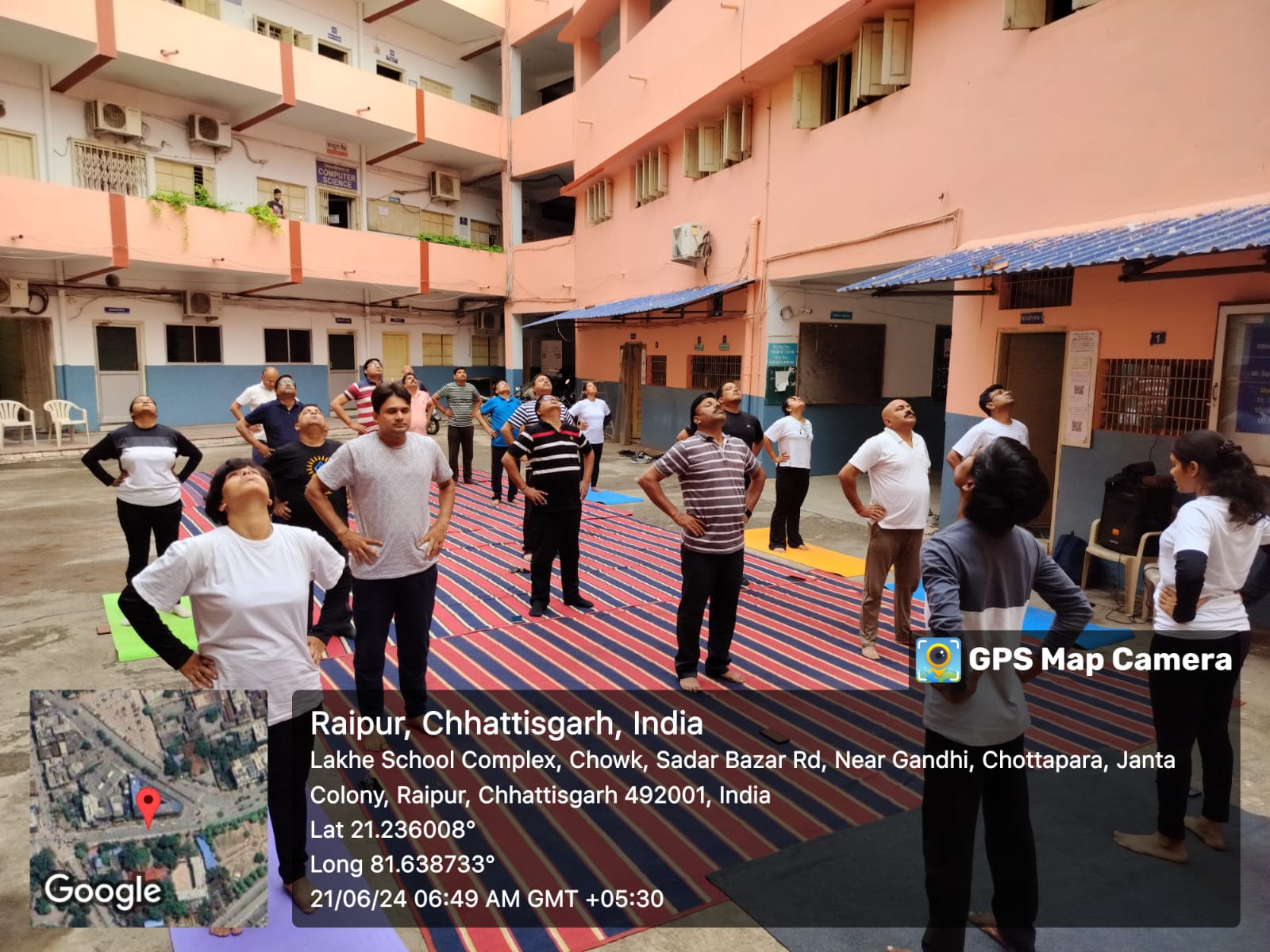 अंतर्राष्ट्रीय योग दिवस पर महंत कॉलेज में हुआ योग अभ्यास