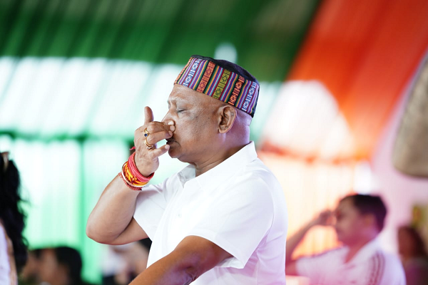 मुख्यमंत्री श्री विष्णु देव साय अंतर्राष्ट्रीय योग दिवस के अवसर पर आयोजित राज्य स्तरीय सामूहिक योगाभ्यास में हुए शामिल