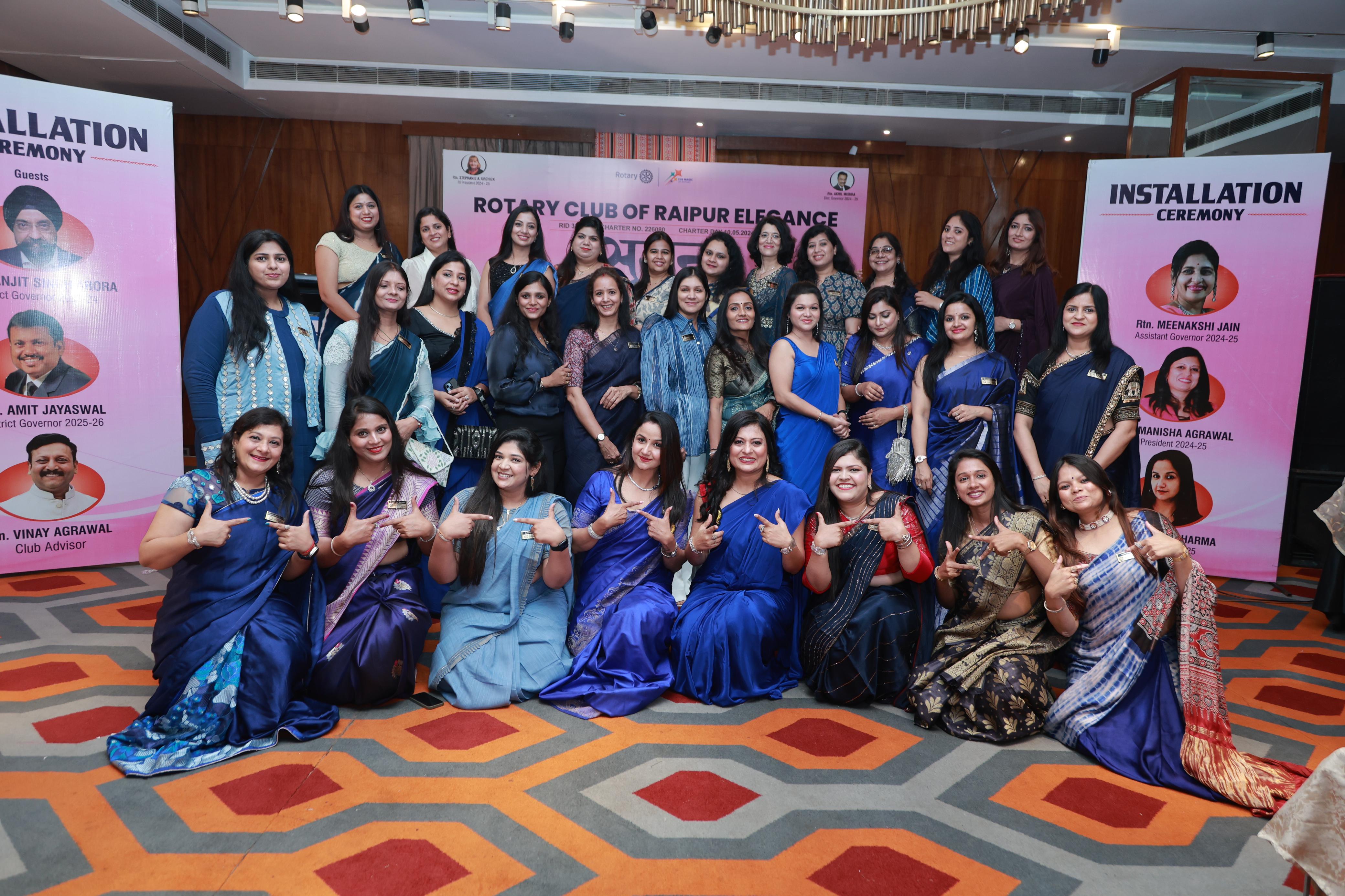 रोटरी क्लब ऑफ रायपुर एलिगेंस ने अपने स्थापना दिवस सृजन का जश्न मनाया,