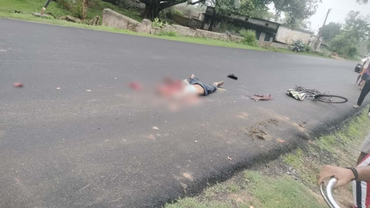 CG ACCIDENT NEWS : तेज रफ्तार वाहन ने साइकिल सवार युवक को रौंदा, मौके पर हुई मौत