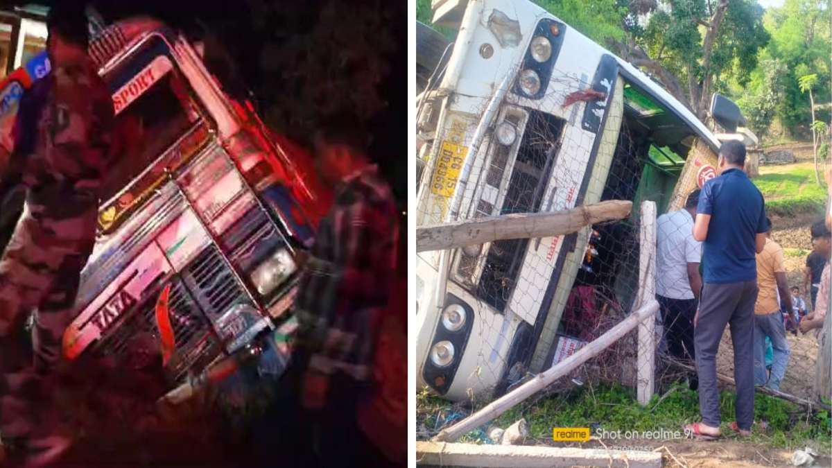 CG ACCIDENT NEWS : डीजल टैंकर पलटने से चालक की मौत, तो इधर यात्रियों से भरी बस पलटी, मची चीख पुकार