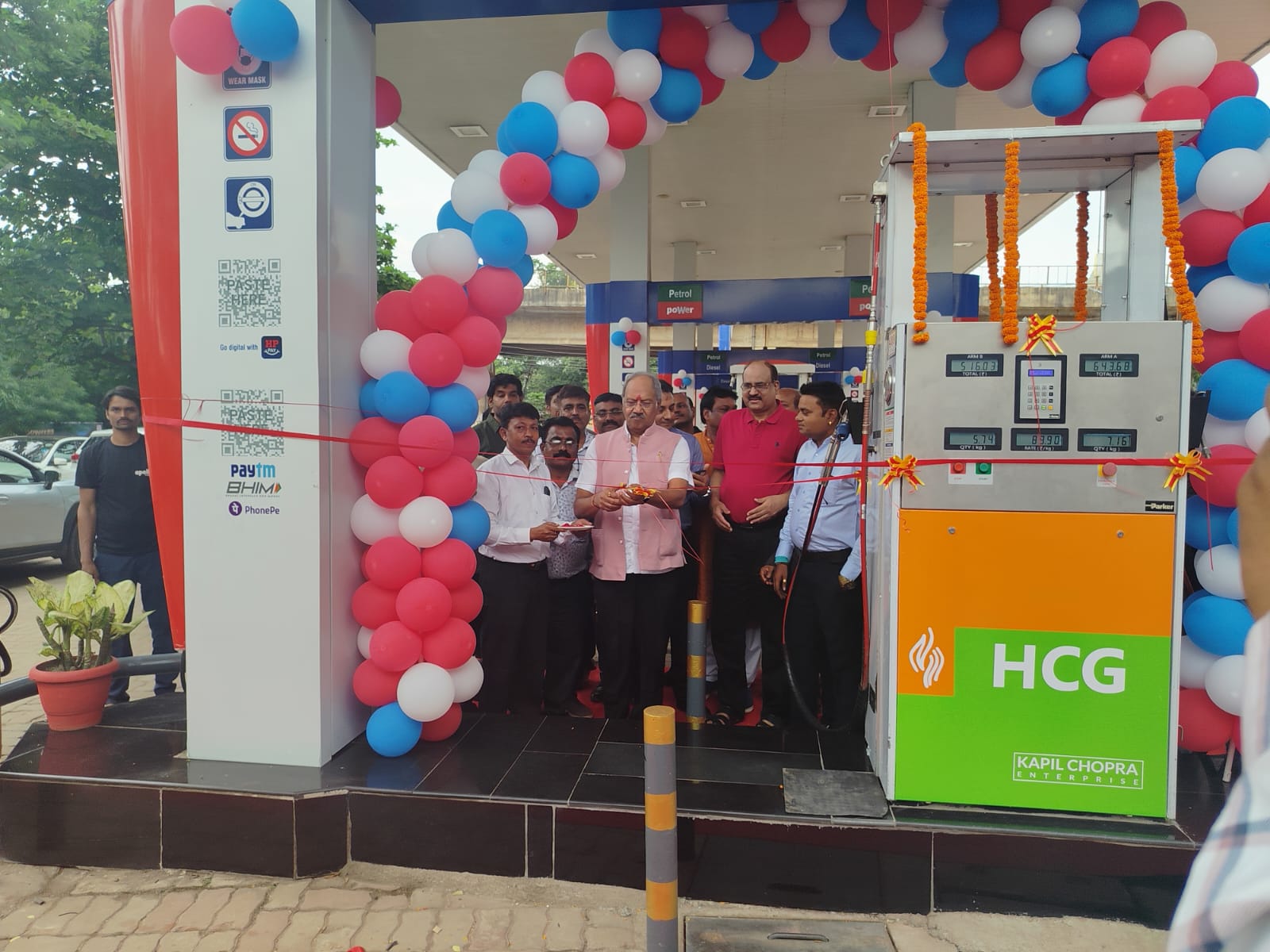 रायपुर जिले के प्रथम सी.एन. जी. स्टेशन का शुभारंभ