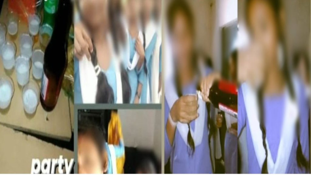 स्कूल में बर्थ डे सेलिब्रेट, छात्राओं की बीयर पीते फोटो वायरल, शिक्षा विभाग में मचा हड़कंप