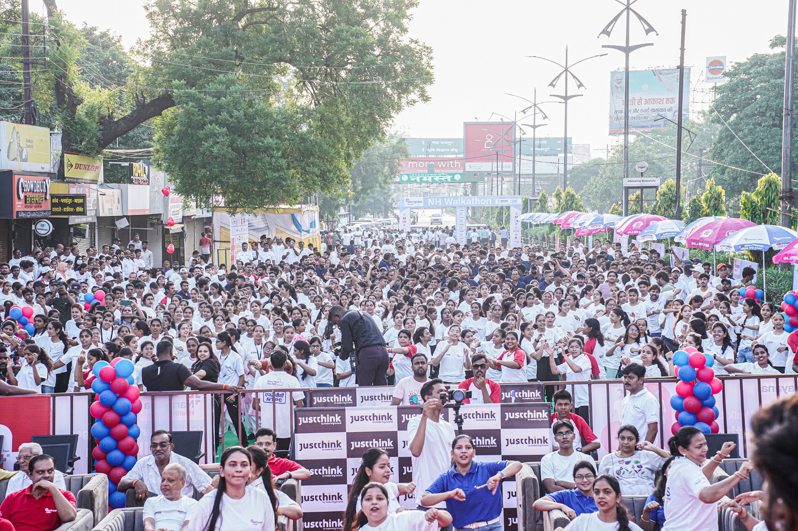 5,000 रायपुरवासी स्वस्थ दिल के लिए एनएच वाकाथन में भाग लिया।