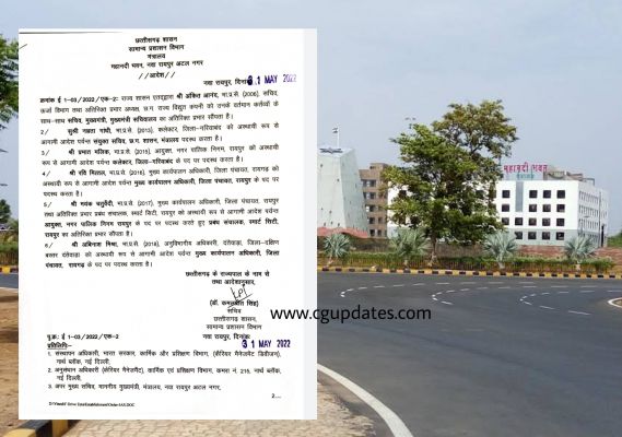 छत्तीसगढ़ बिग ब्रेकिंग कलेक्टर व निगम कमिश्नर सहित इन IAS अफसरों का हुआ तबादला…गरियाबंद के नए कलेक्टर होंगे अब ....