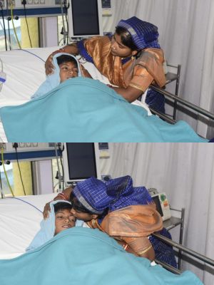 मां की नजरें बेटे से हट नहीं रहीं..बोलीं.... मुख्यमंत्री की सक्रियता और देशभर से करोड़ों लोगों की दुआओं से बेटे को मिला नया जीवन - गीता साहू