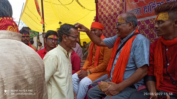 विहिप बजरंग दल ने किया राम भक्तो का स्वागत