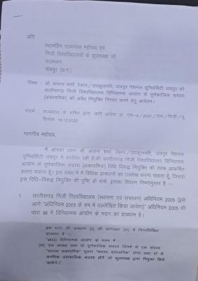 निजी विश्वविद्यालय विनियामक आयोग में नियम विरुद्ध नियुक्ति