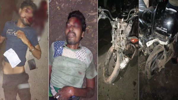 दो बाइकों में जबरदस्त भिड़ंत, 2 लोगों की मौत, एक महिला और युवक गंभीर