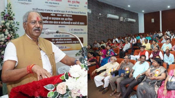 छत्तीसगढ़ी राजभाषा दिवस: बृजमोहन अग्रवाल ने कहा &ndash; &ldquo;आपने मुझे दिल्ली भेजा है, अब 8वीं अनुसूची में छत्तीसगढ़ी को शामिल कराने की जिम्मेदारी मेरी&rdquo;