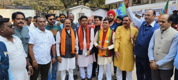 राष्ट्रीय अध्यक्ष नितिन नबीन के नाम की घोषणा पर रायपुर में हर्षोल्लास.