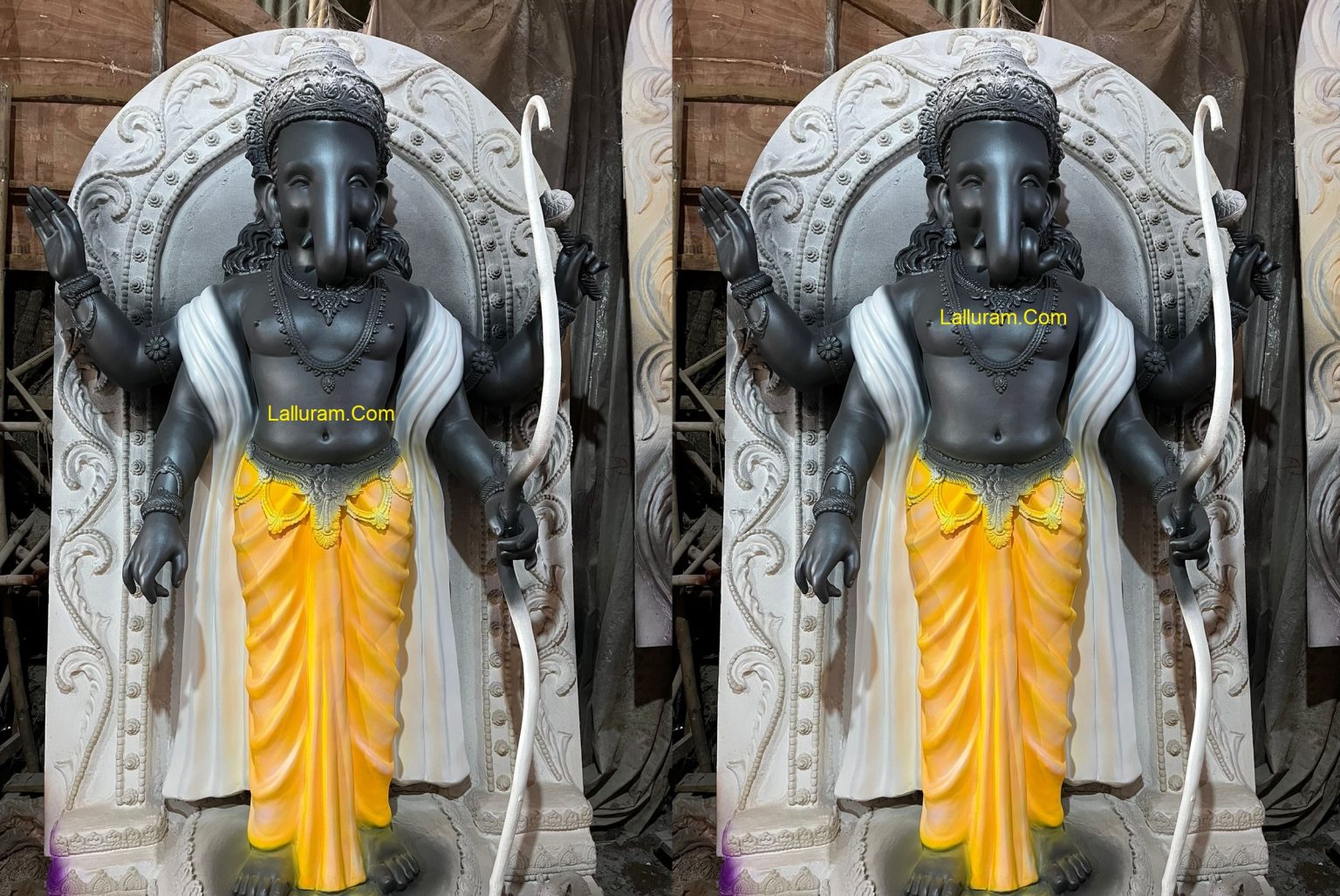 गणपति बप्पा के भगतों को खूब पसंद आ रही भगवान &lsquo;राम&rsquo; के थीम पर बनी मूर्तियां&hellip; देंखे तस्वीर, हूबहू अयोध्या में विराजित श्रीराम जैसी मूर्ति