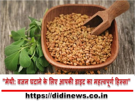 "मेथी: वजन घटाने के लिए आपकी डाइट का महत्वपूर्ण हिस्सा"