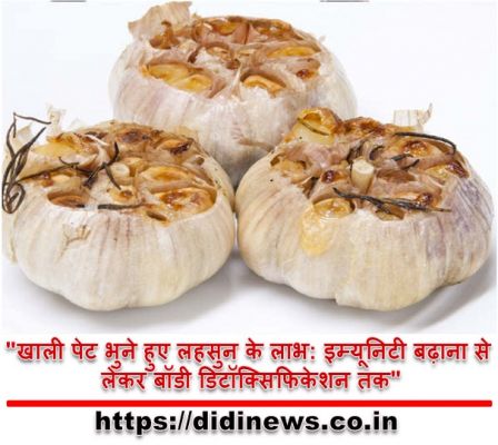 "खाली पेट भुने हुए लहसुन के लाभ: इम्यूनिटी बढ़ाना से लेकर बॉडी डिटॉक्सिफिकेशन तक"