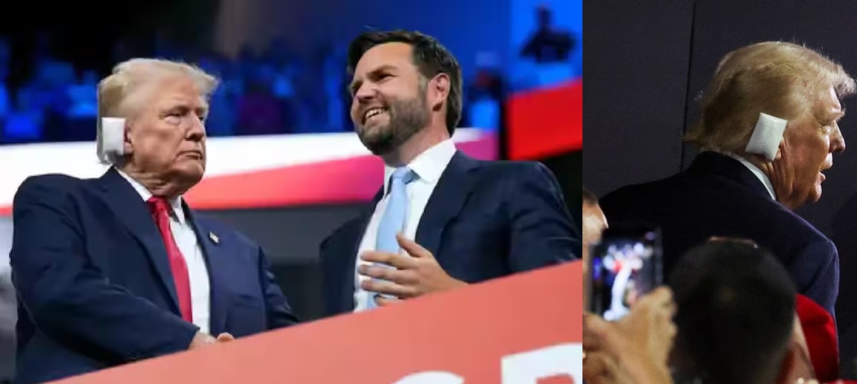 Donald Trump: हमले के बाद कान पर बैंडेज बांधकर पहली बार RNC पहुंचे डोनाल्ड ट्रंप, लोगों ने ताली बजाकर किया स्वागत, 