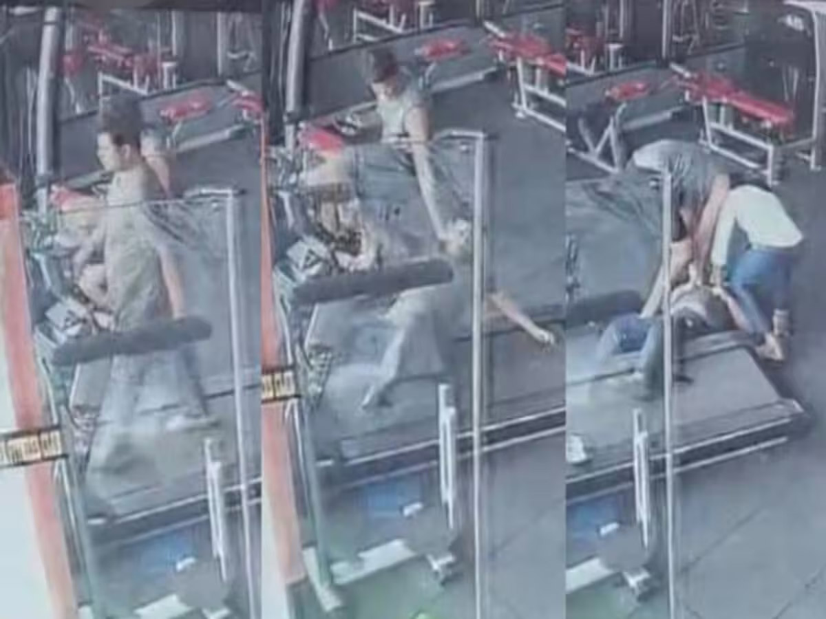 जिम में ट्रेड मिल पर दौड़ते हुए युवक की मौत