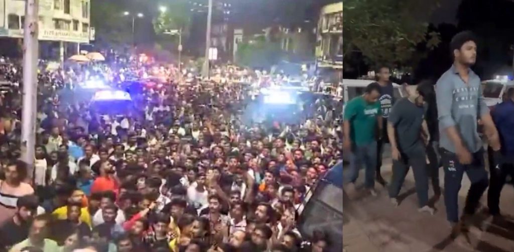 सूरत में गणेश पंडाल पर पथराव, हिन्दू संगठन का प्रदर्शन, पुलिस ने आधी रात को घर-घर जाकर ताला तोड़कर पत्थरबाजों को ढूंढ निकाला, 6 साजिशकर्ता समेत 33 गिरफ्तार