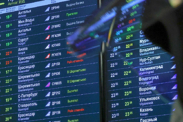 मॉस्को के चार सहित पाँच रूसी हवाई अड्डे अस्थायी रूप से बंद: रिपोर्ट।