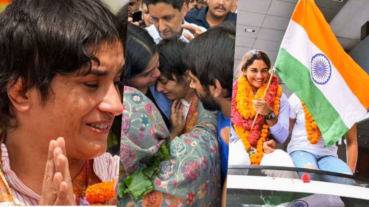 नम आंखें, हाथ में तिरंगा&hellip;वतन वापसी पर Vinesh Phogat का भव्य स्वागत, क्यों फूट-फूट कर रोई स्टार रेसलर?