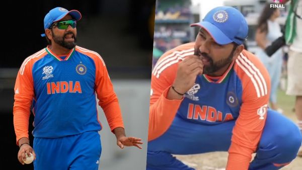 मैं उस पल को महसूस&rsquo;, Rohit Sharma ने बताई पिच से मिट्टी खाने की असली वजह?